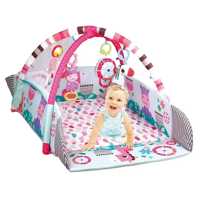 Tapis d'éveil bébé, jeu rampant éducatif multifonctionnel