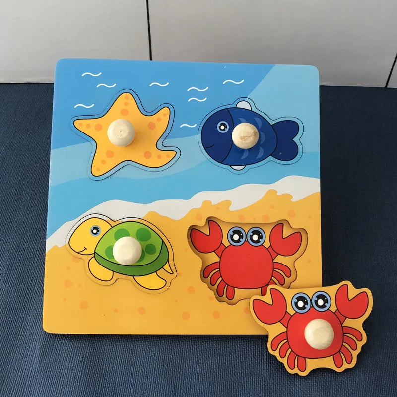 Puzzle en bois Montessori jouets