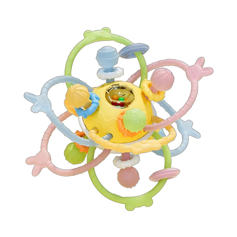 Jouets Montessori pour bébé, jouets sensoriels à tirer sur ficelle, jouets en silicone pour bébé de 6 à 12 mois, jouets d'activité de dentition pour enfants, jouets éducatifs