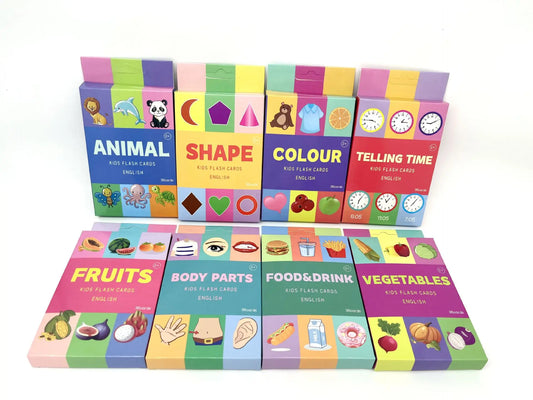 Cartes mémo Montessori Alphabet pour enfants de 36 cartes, 8 thèmes, jouets éducatifs, jeux d'apprentissage d'anglais