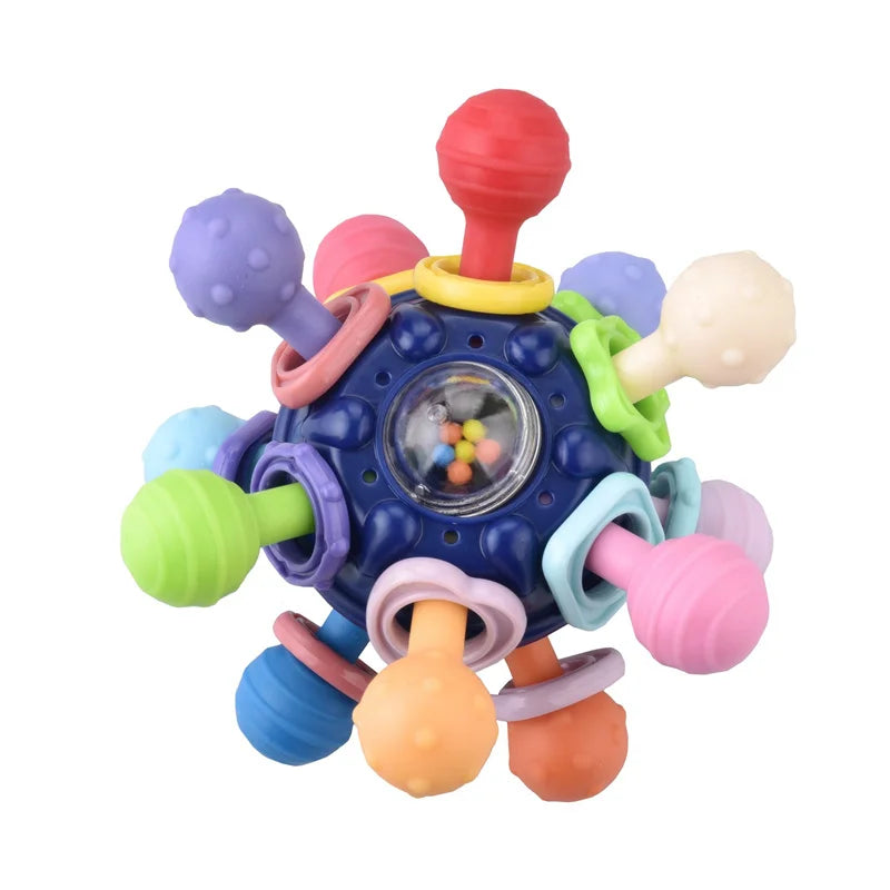 Jouets Montessori pour bébé, jouets sensoriels à tirer sur ficelle, jouets en silicone pour bébé de 6 à 12 mois, jouets d'activité de dentition pour enfants, jouets éducatifs