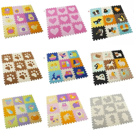 Set tapis de sol puzzle 30*30*1cm pour tout petits