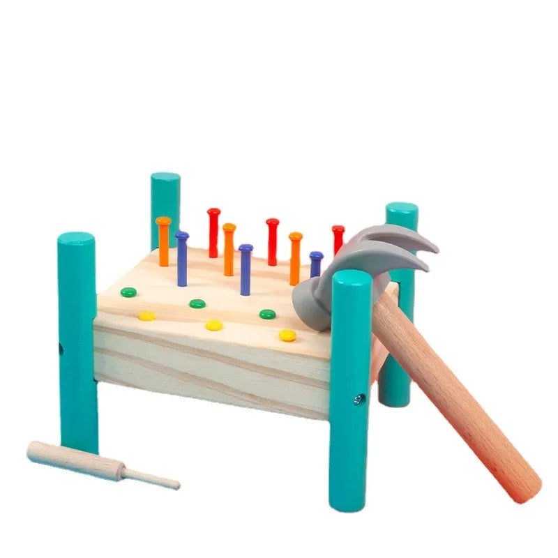 Jouets en bois Montessori marteau à frapper, simulation entraînement aux compétences de vie, outil d'assemblage éducatif précoce