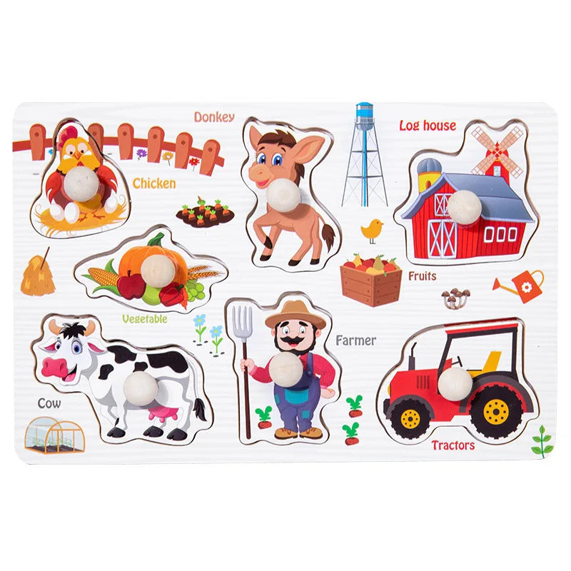 Puzzle en bois Montessori jouets