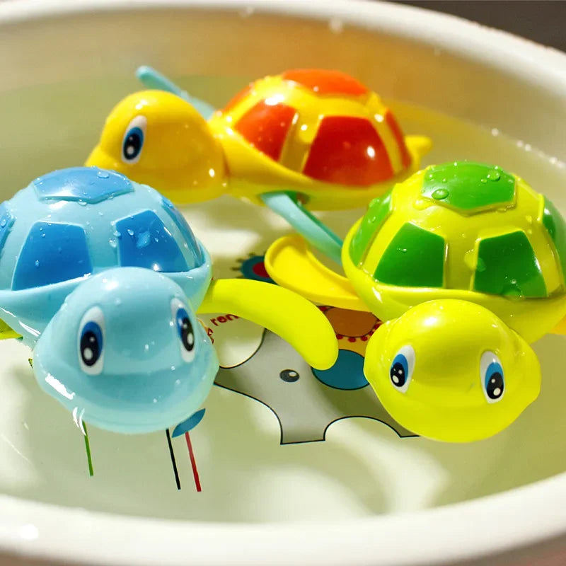 animal tortue classique bébé eau jouet infantile nager tortue remontage chaîne enfants plage bain jouets