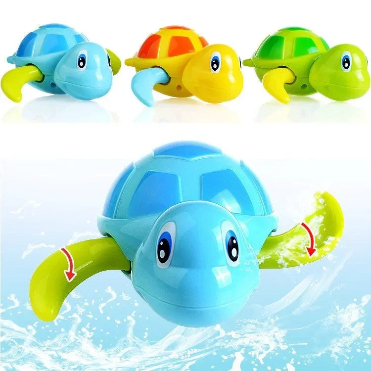 animal tortue classique bébé eau jouet infantile nager tortue remontage chaîne enfants plage bain jouets