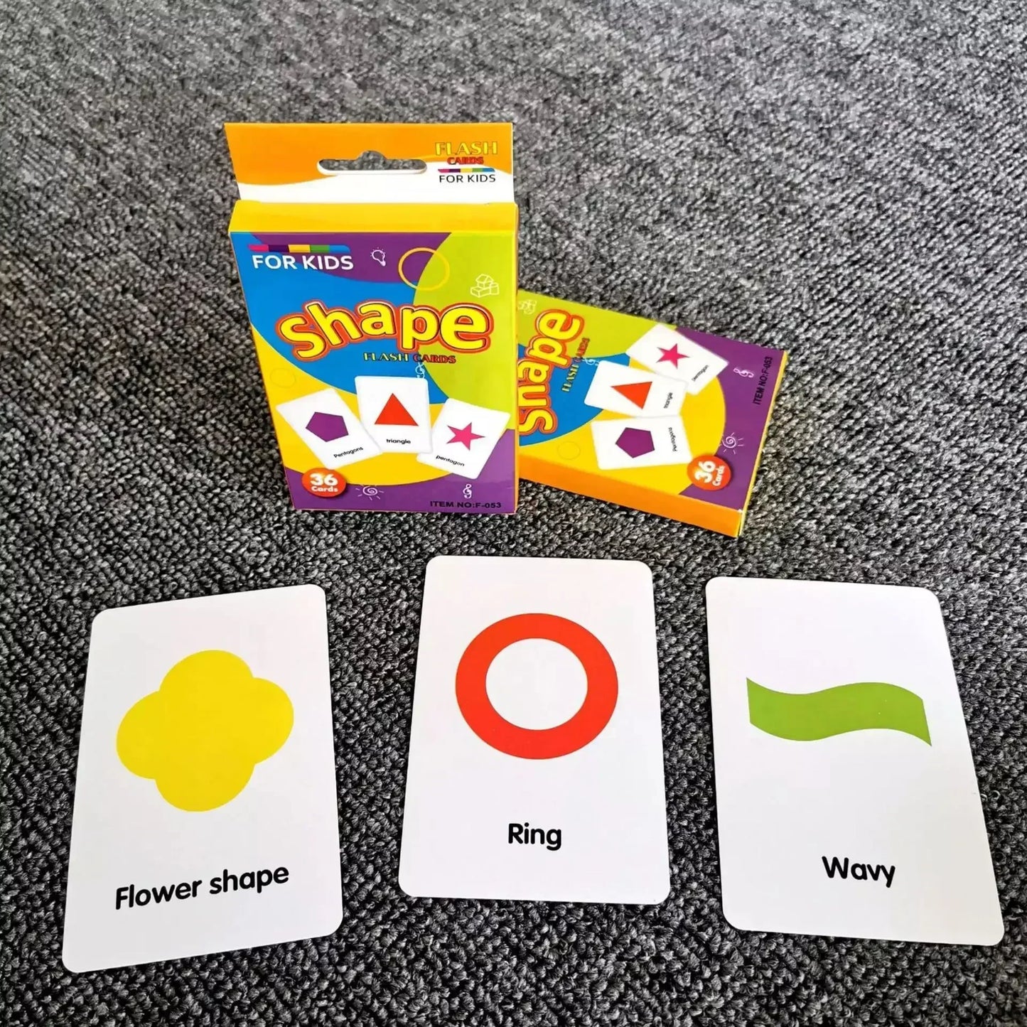 36 Cartes Cognitives pour Bébé, Cartes de Vocabulaire en Anglais, Cartes de Stimulation Visuelle, Animaux, Fruits, Lettres, Jeux Cartes d'images Enfants Jouets d'apprentissage éducatifs