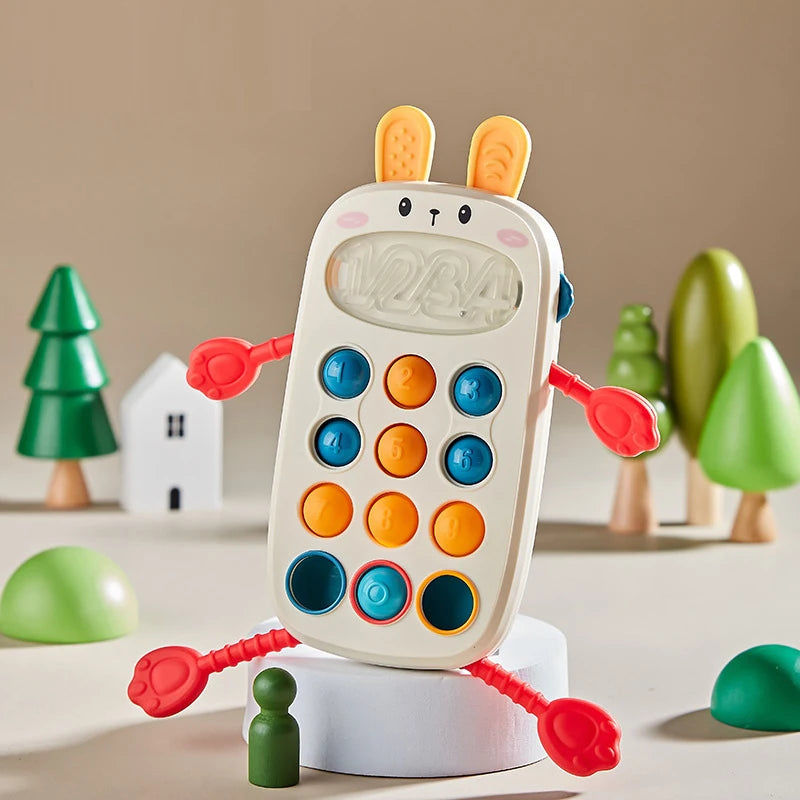 Jouets Montessori pour bébé, jouets sensoriels à tirer sur ficelle, jouets en silicone pour bébé de 6 à 12 mois, jouets d'activité de dentition pour enfants, jouets éducatifs