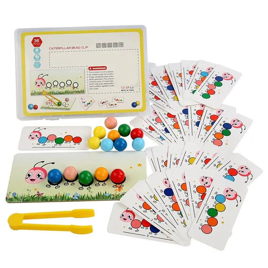 Jouets à perles à clipser, tri des couleurs, jouet Montessori, jouet éducatif d'apprentissage préscolaire, cadeaux, jouet de motricité fine