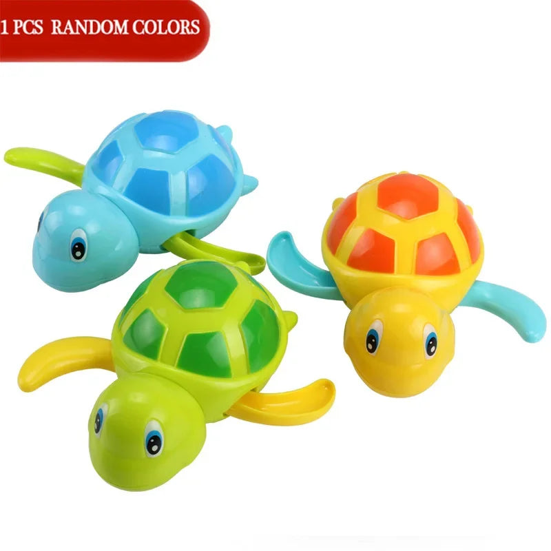 animal tortue classique bébé eau jouet infantile nager tortue remontage chaîne enfants plage bain jouets