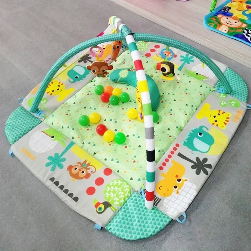 Tapis d'éveil bébé, jeu rampant éducatif multifonctionnel