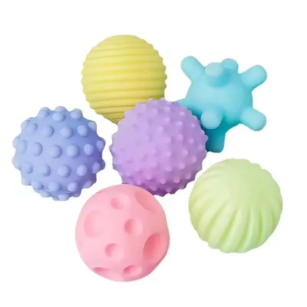 Lot de 6 balles texturées pour développer les sens tactiles