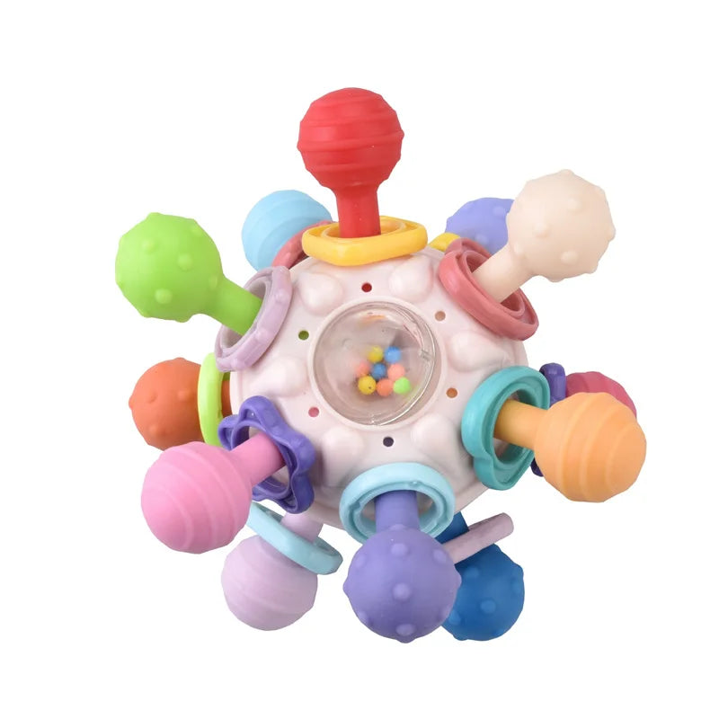 Jouets Montessori pour bébé, jouets sensoriels à tirer sur ficelle, jouets en silicone pour bébé de 6 à 12 mois, jouets d'activité de dentition pour enfants, jouets éducatifs